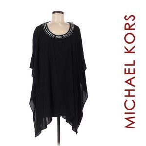 HP NWOT Michael Kors Collection Jewel Embellished Silk Tunic Dress Made in Italy